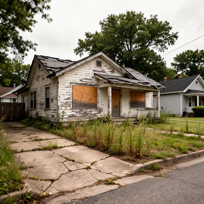 Distressed property example